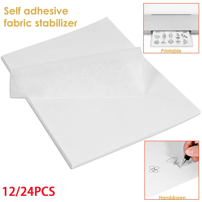 Embroidery Stabilizer Backing - Stabilisateur de broderie collant Soluble dans