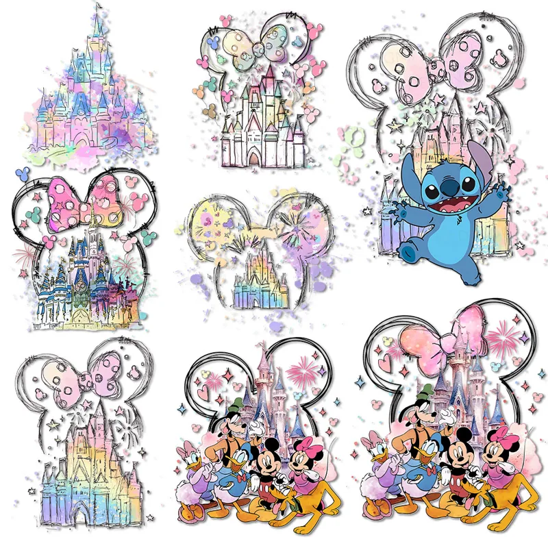 Printable Heat Transfer Vinyl - Aquarelle Mickey Mouse oreille fer sur