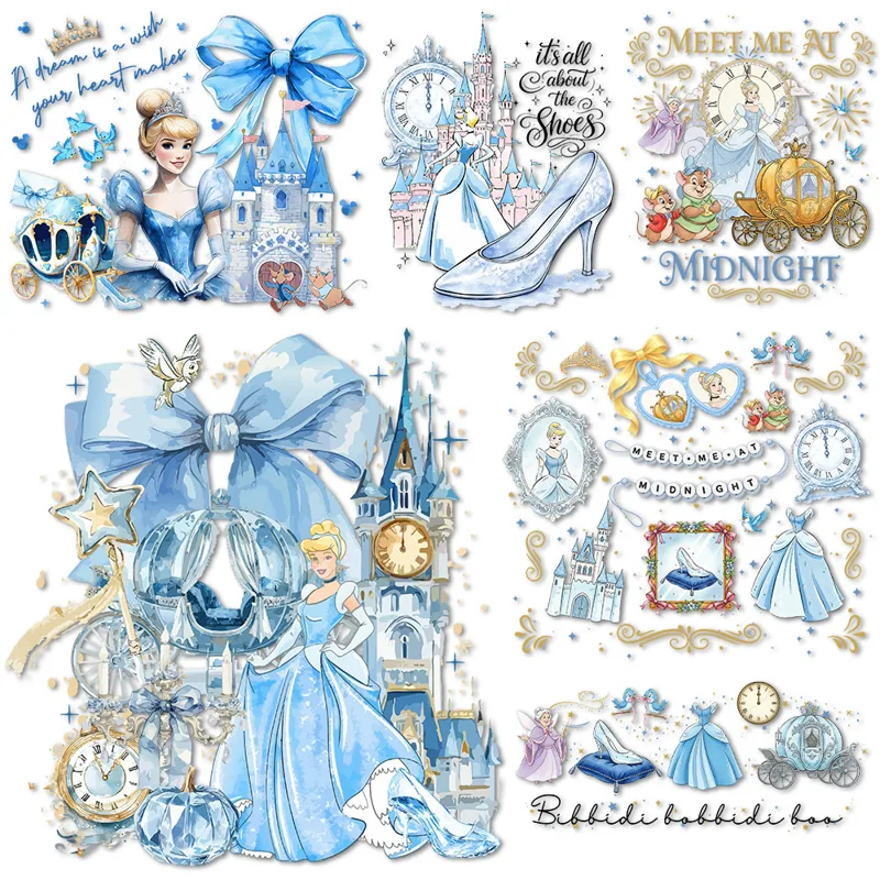 Printable Heat Transfer Vinyl - Autocollants thermocollants Cendrillon Chaussures en cristal