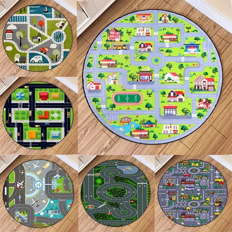 Commercial Wall Printing Machine - Tapis circulaires avec carte de voie