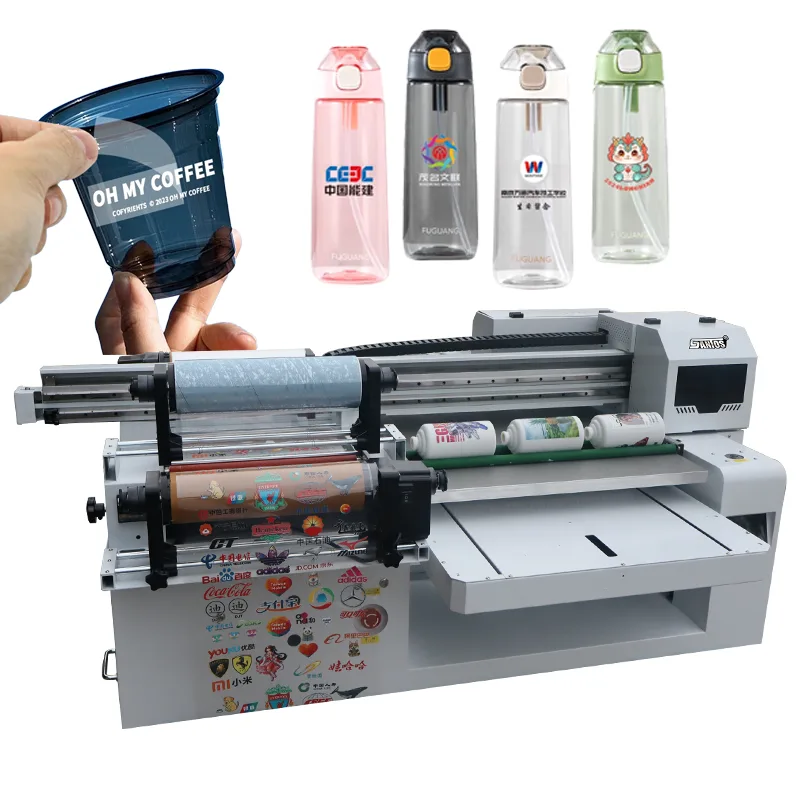 Commercial Uv Printing Machine - 6090 UV rouleau-imprimante à plat Machine
