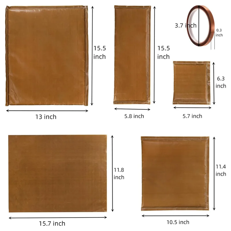 Heat Press Teflon Sheet - ABXHH Kit de tapis d'oreiller à