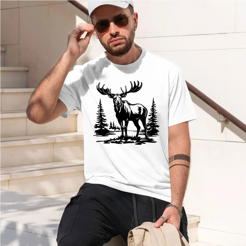 T-shirt à col rond amusant ave - Commercial Printing File avis et prix