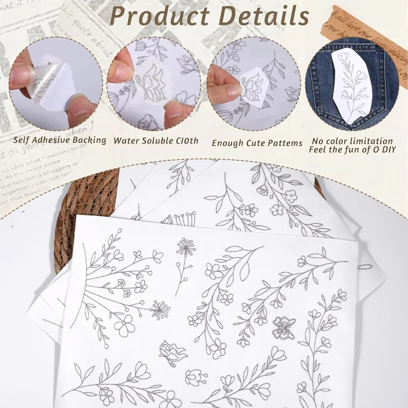 Papier de broderie soluble dan - Embroidery Stabilizer Backing avis et prix