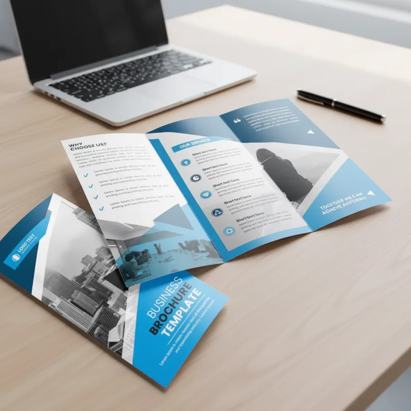 Brochures personnalisées, dépl - Commercial Digital Printing avis et prix