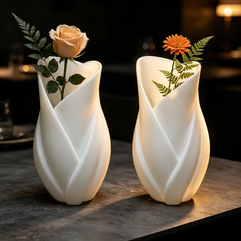 Ensemble de deux vases sculptu - Commercial Printing Business avis et prix